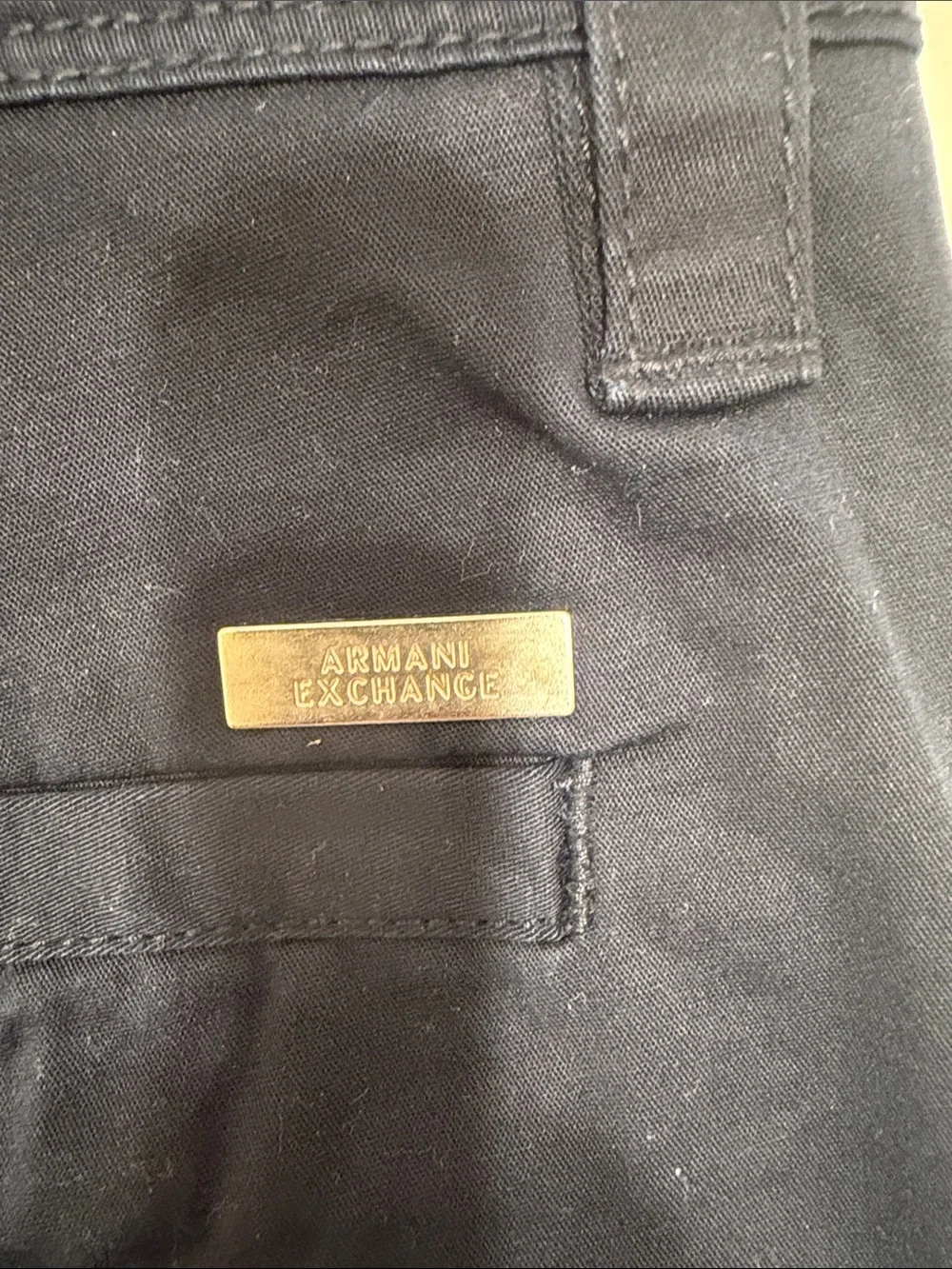 A/X Armani Exchange Men's Dark Navy Flat Front Shorts